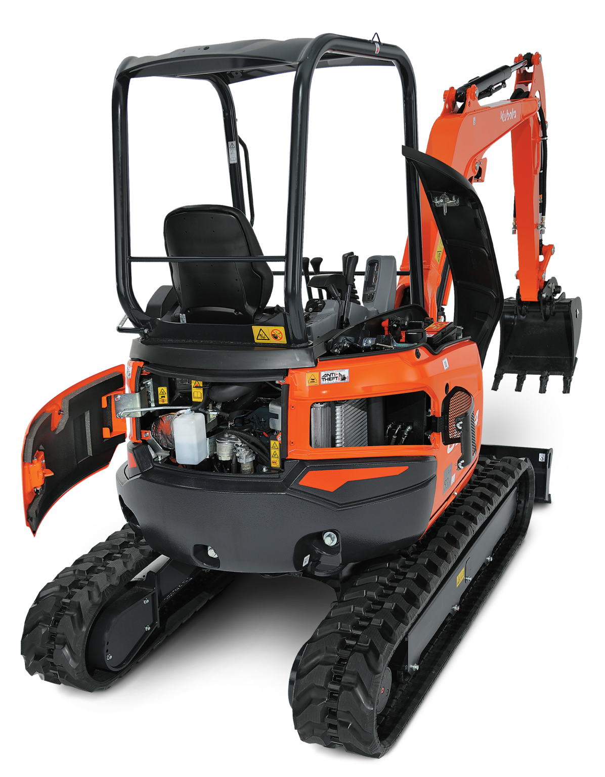 Minibagger Kubota U27-4 mieten – TFP Bau Mietpark Hagenow