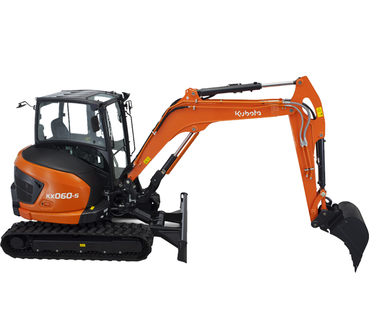 Minibagger Kubota KX 060 mieten – TFP Bau Mietpark Hagenow
